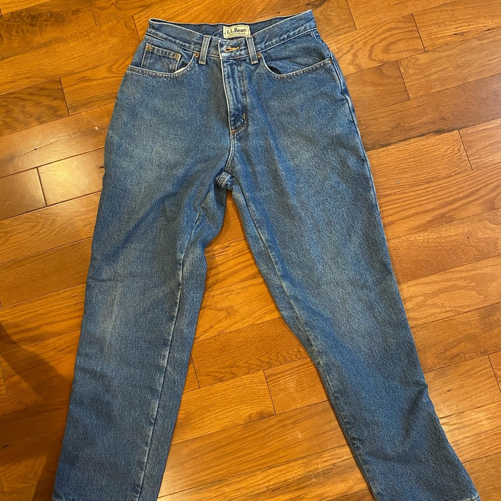 LL bean flannel lined original fit relaxed jeans